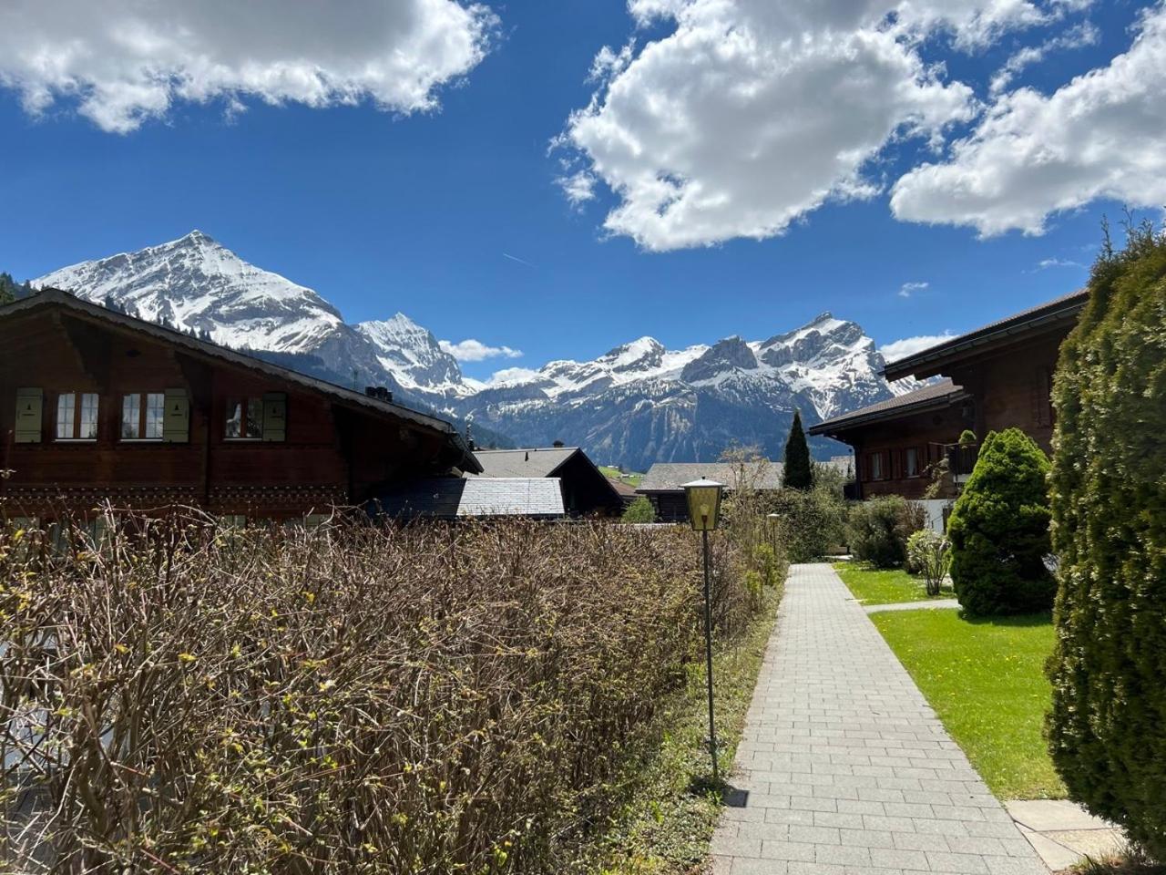 Beautiful Apartment With Stunning View Gsteig Exteriör bild