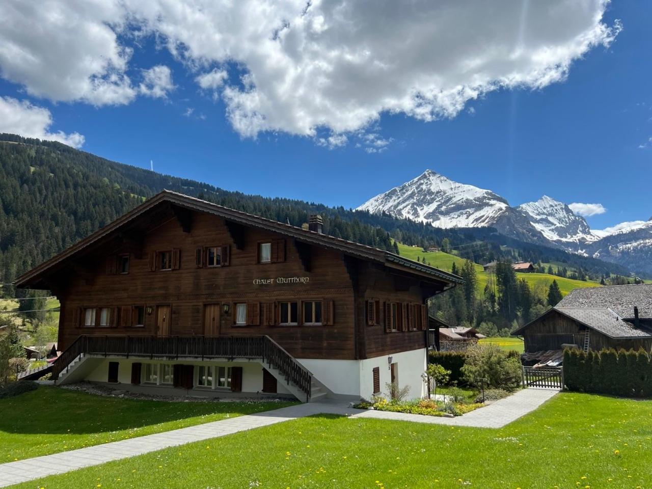 Beautiful Apartment With Stunning View Gsteig Exteriör bild